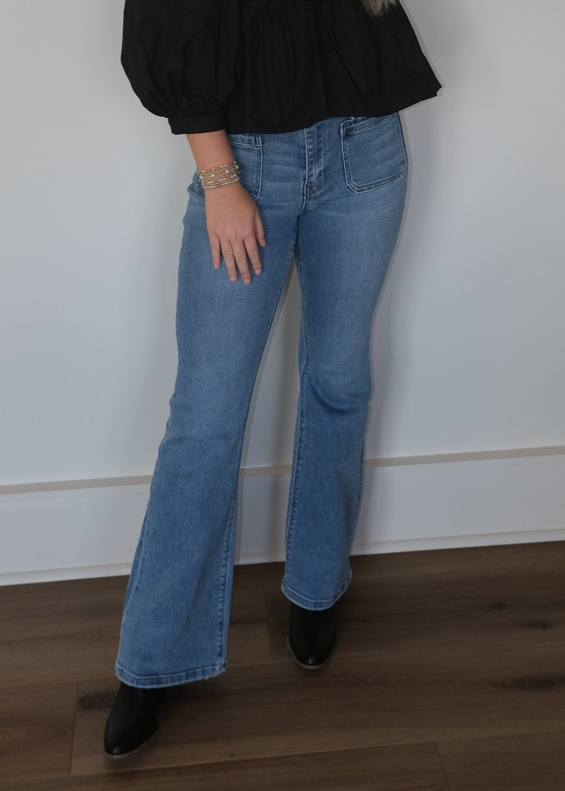 Sarah High Rise Flare Jeans