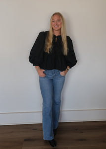 Sarah High Rise Flare Jeans
