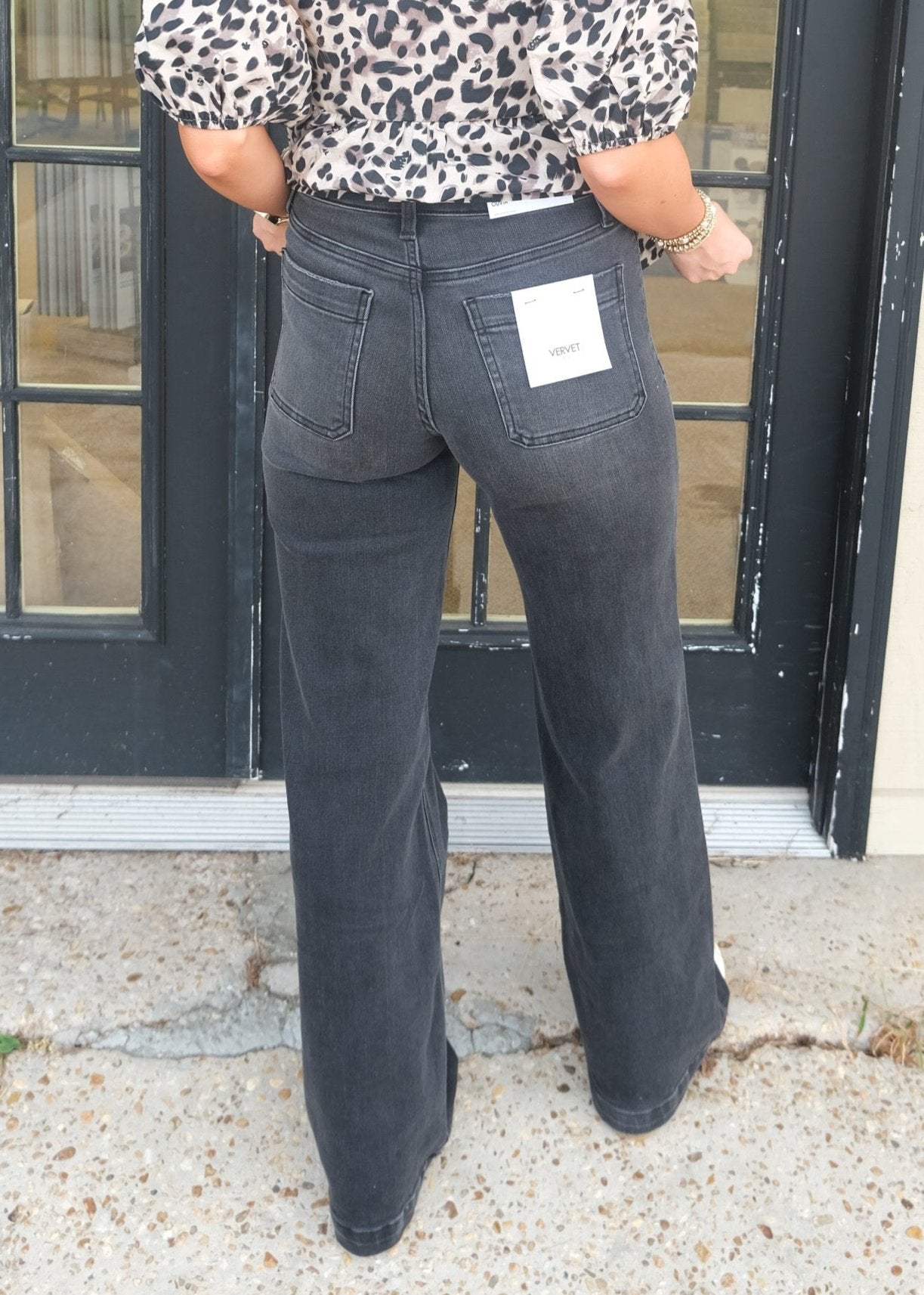 Black High Rise Denim Jeans