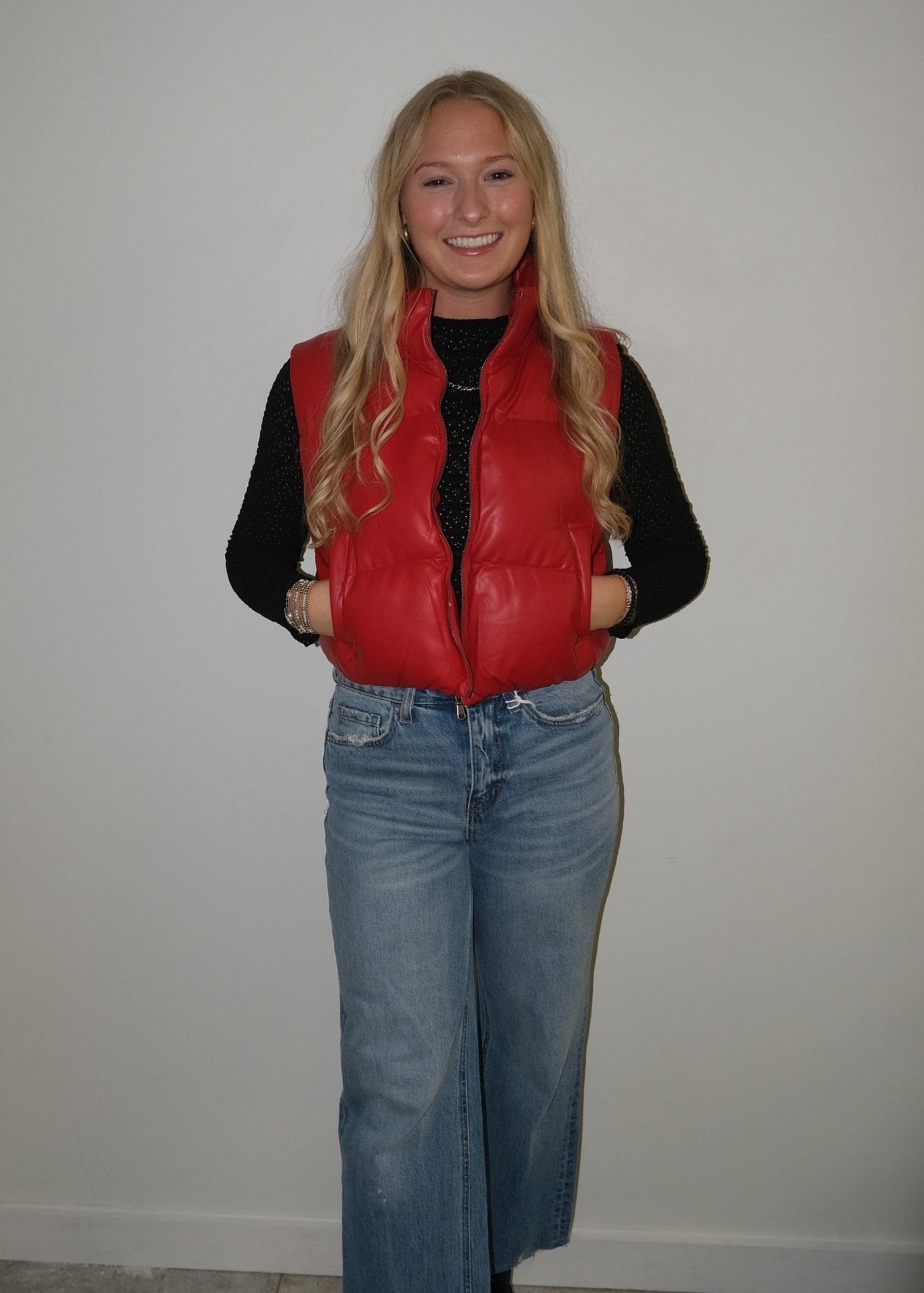 Red Puffer Vest