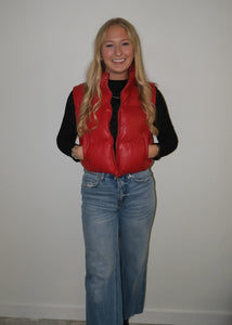 Red Puffer Vest