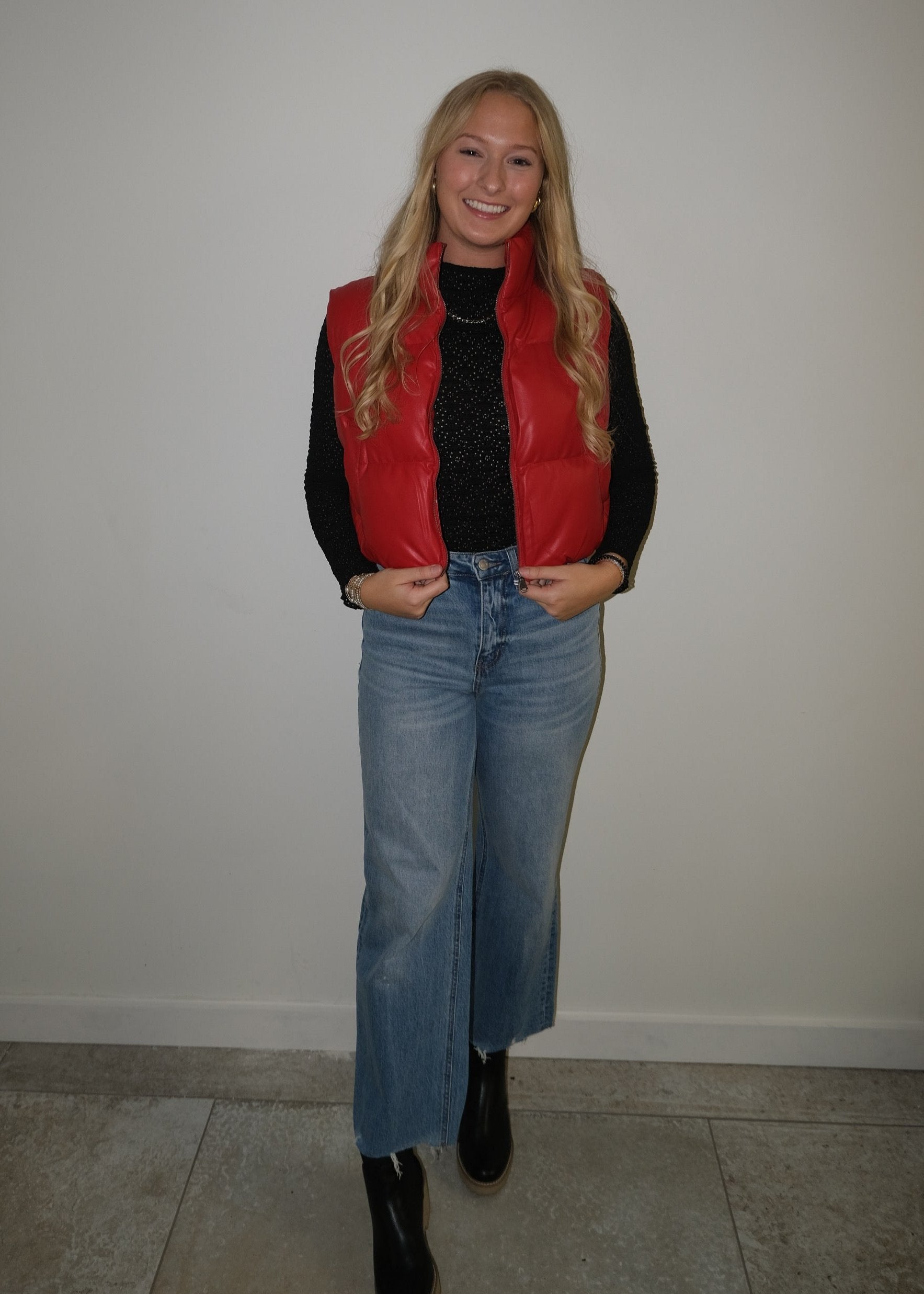 Red Puffer Vest