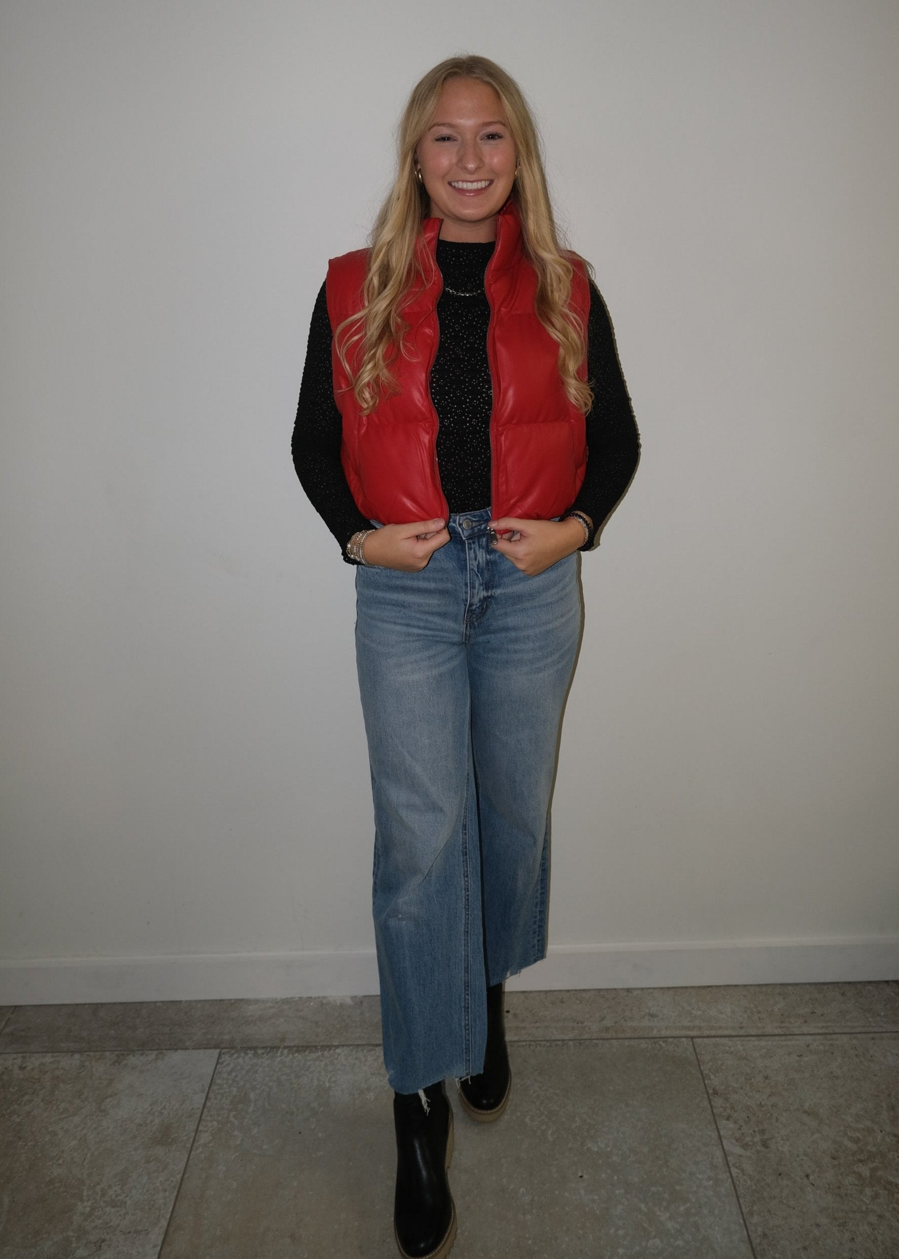 Red Puffer Vest