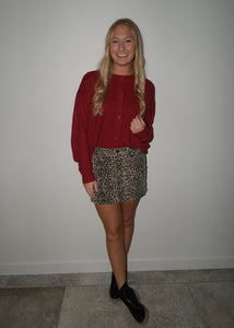 Ruby Red Cardigan