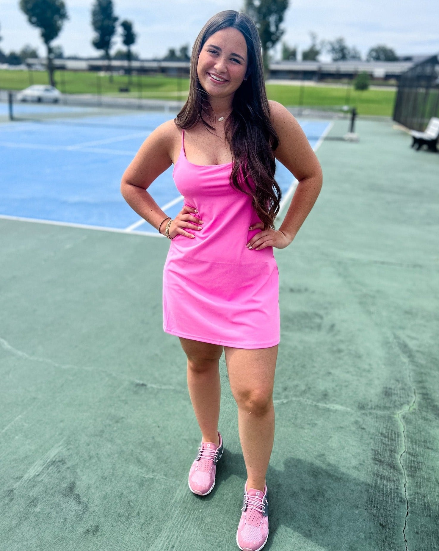 Bubble Gum Pink Active Dress