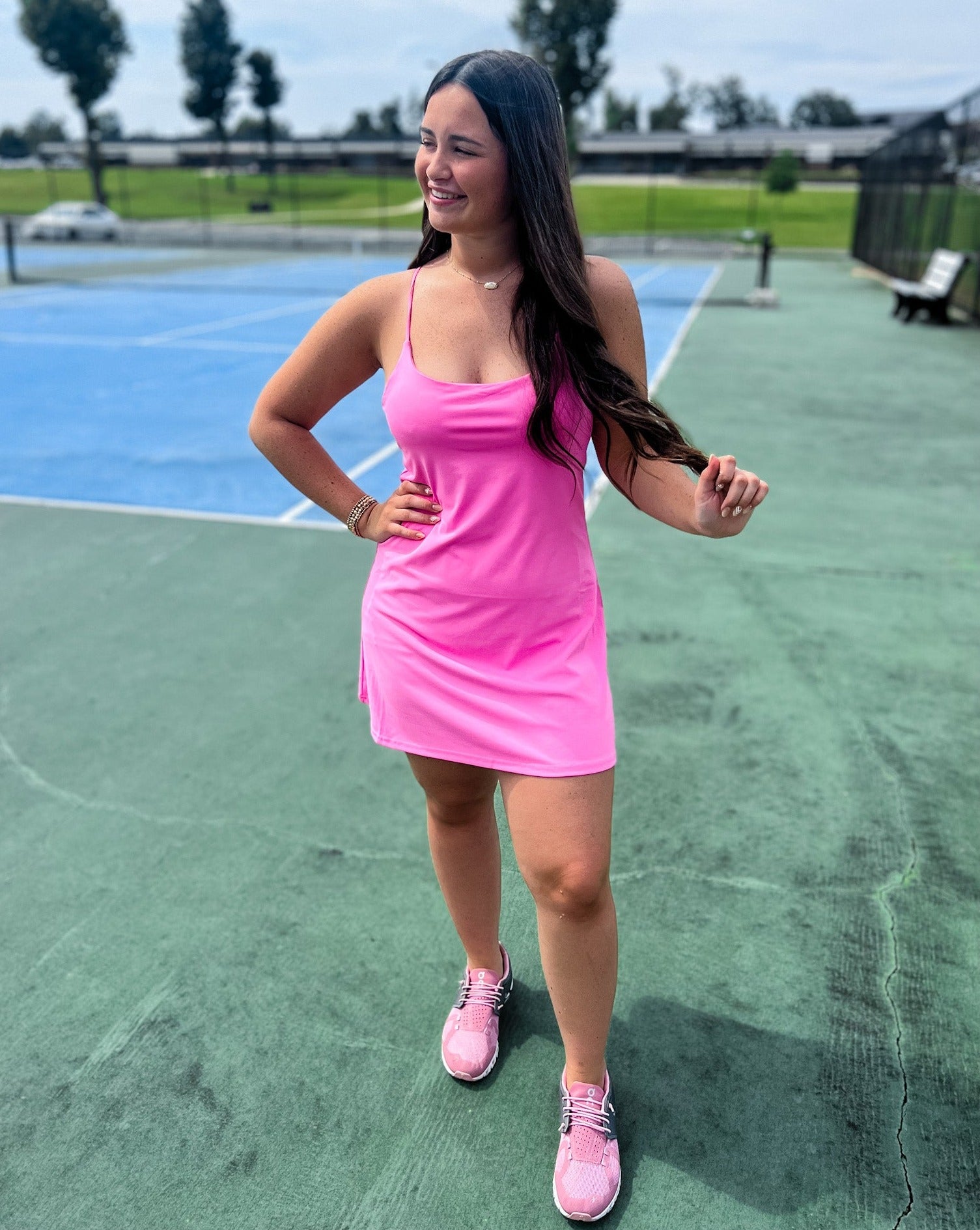 Bubble Gum Pink Active Dress