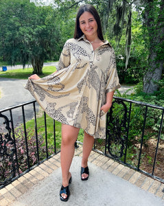 Latte Leopard Dress