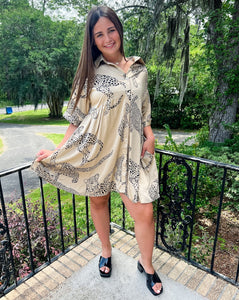 Latte Leopard Dress