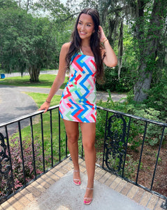 Orange Multicolored Dress