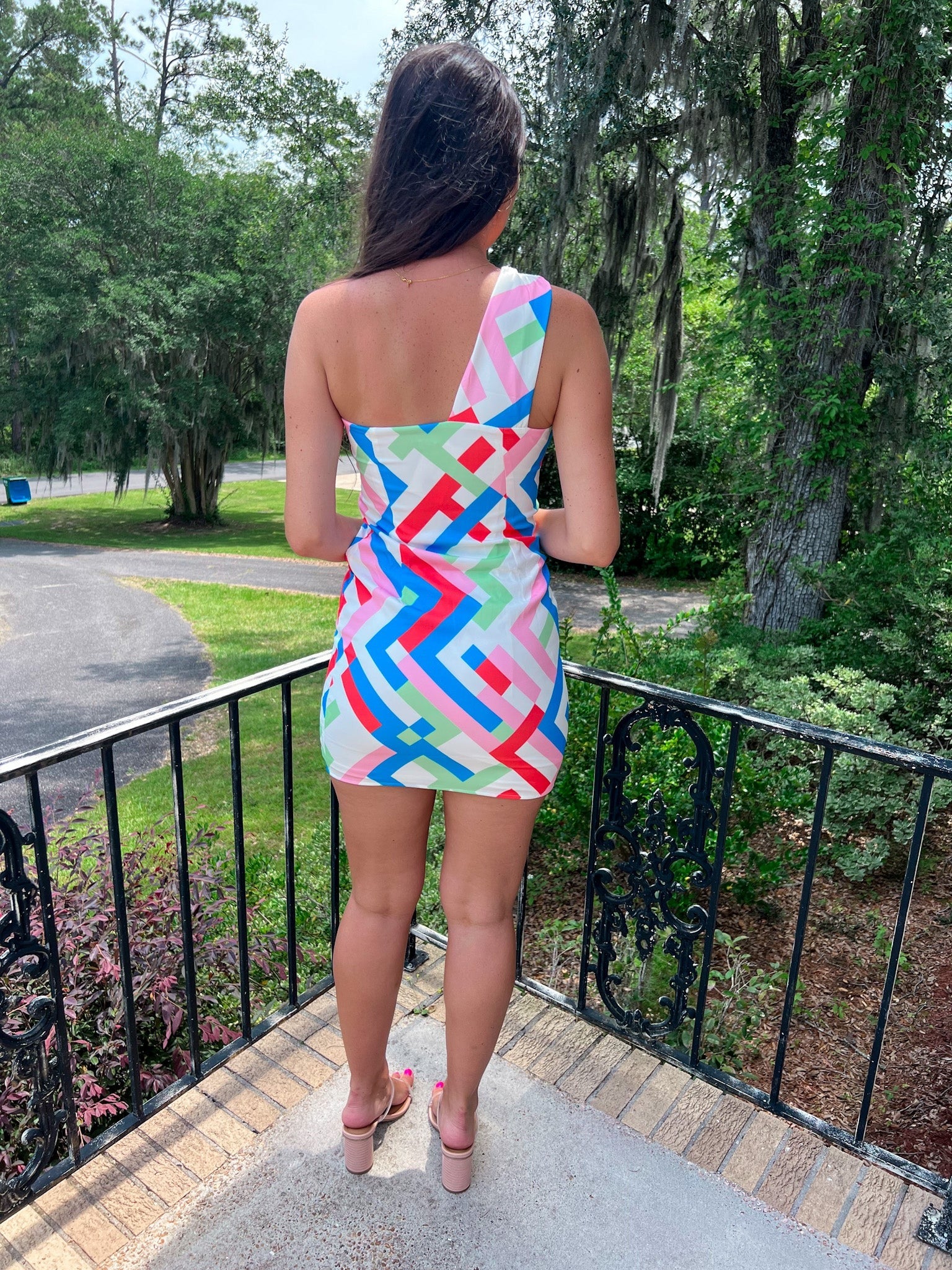 Orange Multicolored Dress