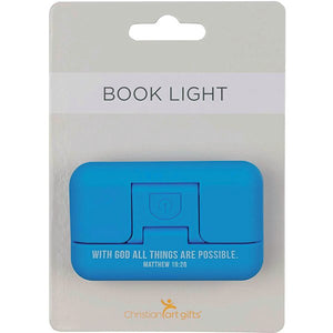 With God all Things are Possible Blue Book Light